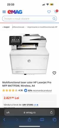 Imprimanta laser jet PRO MFP M477fdw