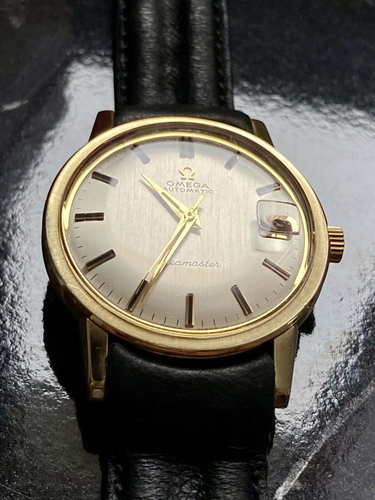 Ceas Omega Seamaster Automatic,Gold Cappen, cadran linen, impecabil