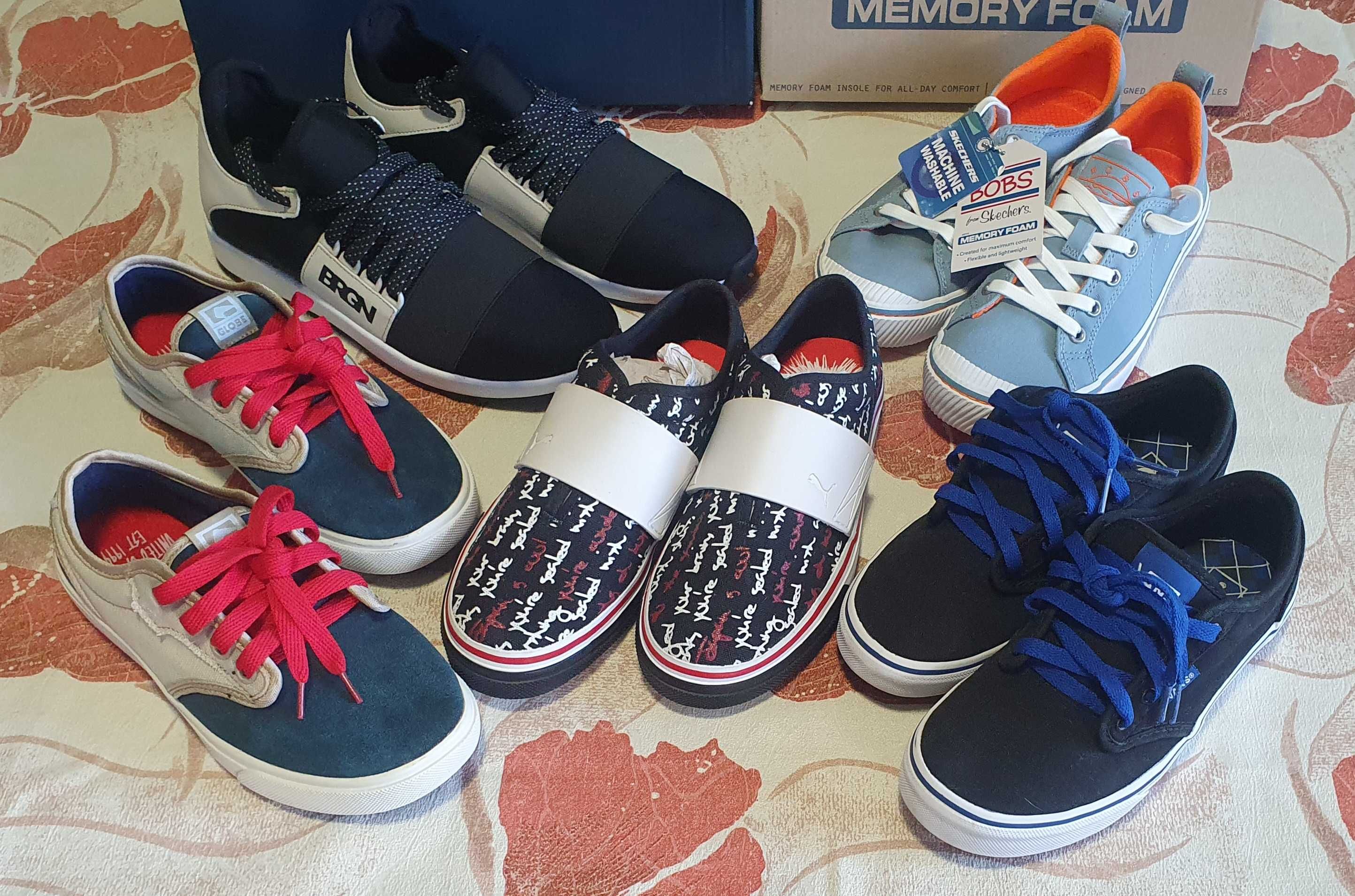 Skechers Bobs, Puma El Rey, Vans, BRGN