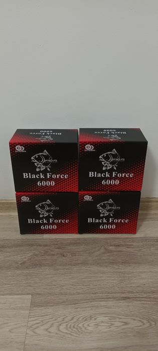 Set 4 Mulinete FL	Black Force 6000 10Rulmenti model nou 2022