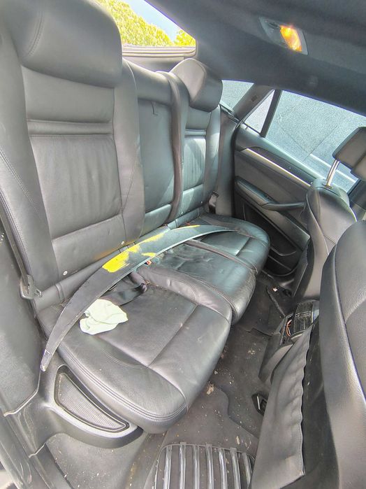 Черен кожен салон с подгрев Рекаро БМВ Х6 Е71