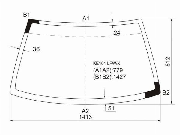 Стекло лобовое  Toyota Corolla