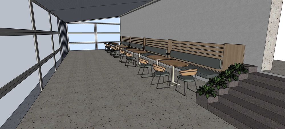 Цялостна остъклена конструкция за лятна градина