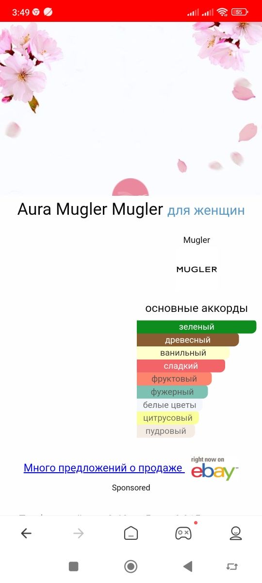 Aura Mugler Mugler оригинал