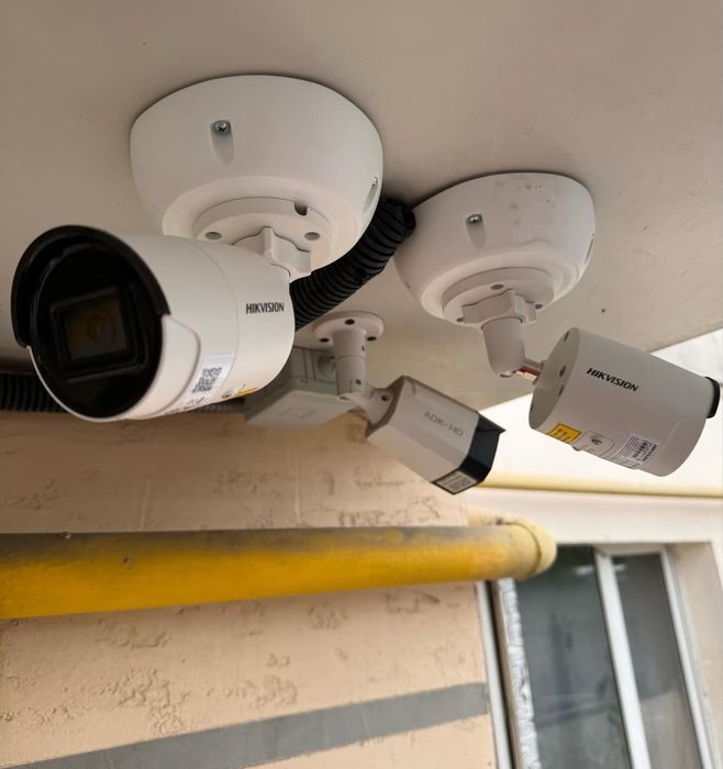 Установка камеры видеонаблюдения Ремонт камеры Монтаж