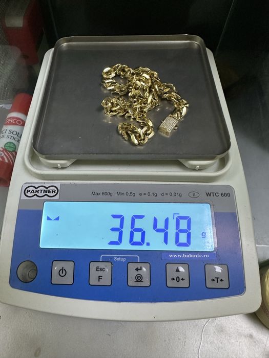 Lant cuban aur 14k turcia 585