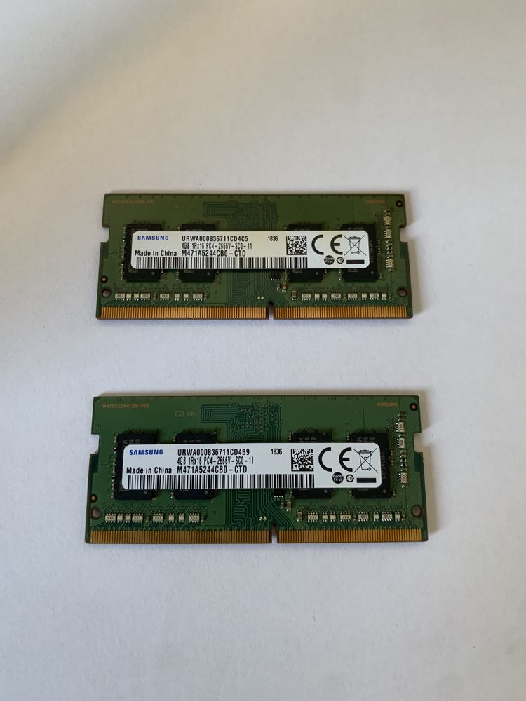 Memorie RAM Laptop 2x4 gb 8 Gb 2666 Ddr 4