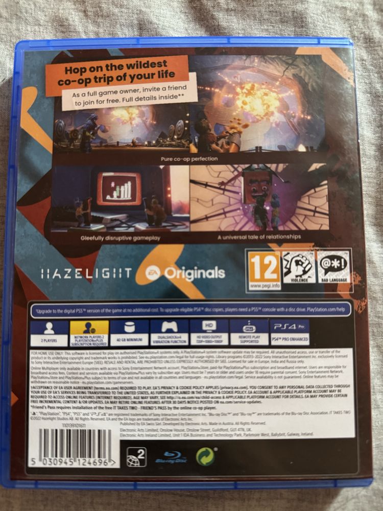 Продавам It takes two за Ps4/5