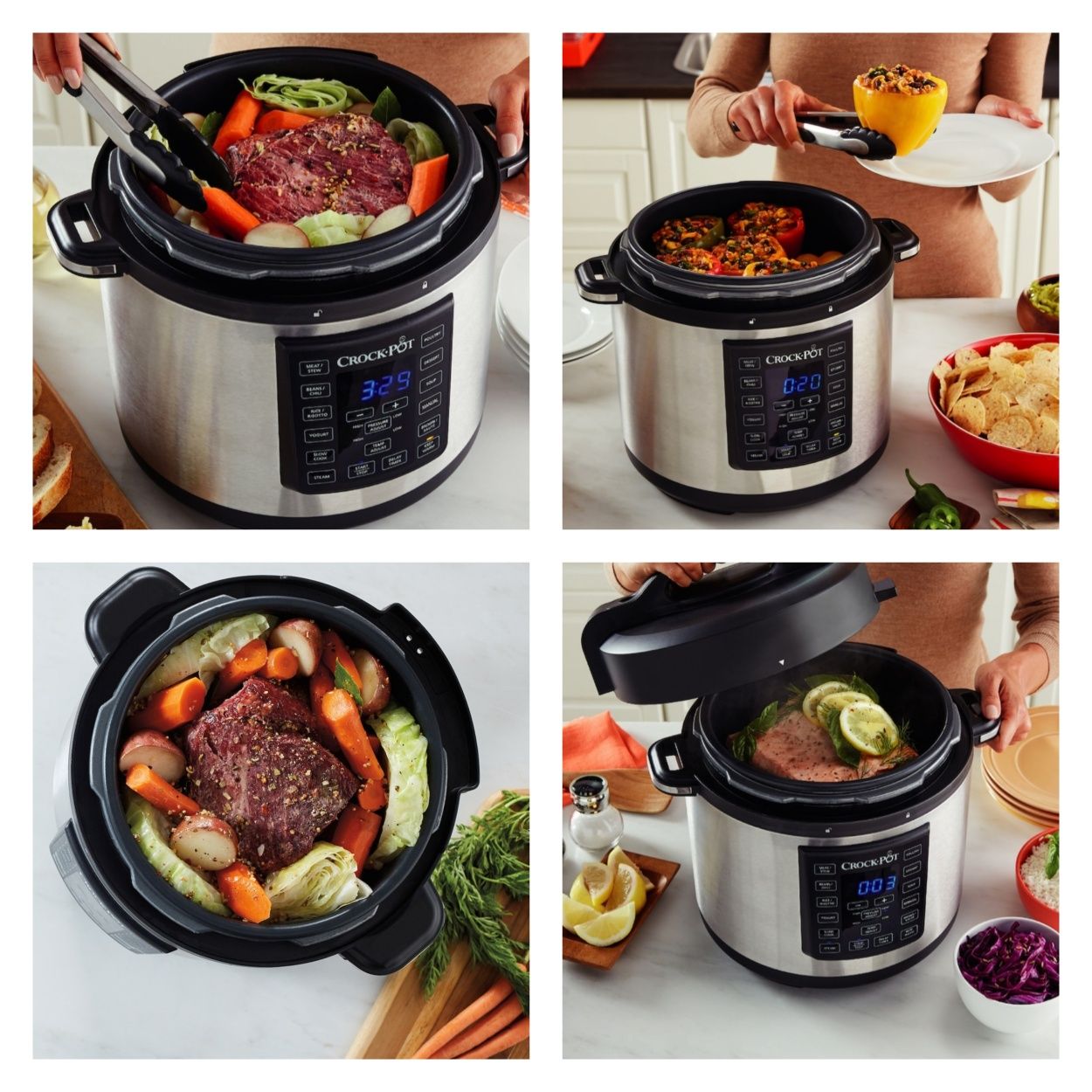 MultiCooker Crock-Pot Express, 1000 W, 5.6 л,8пр.4 режима,таймер