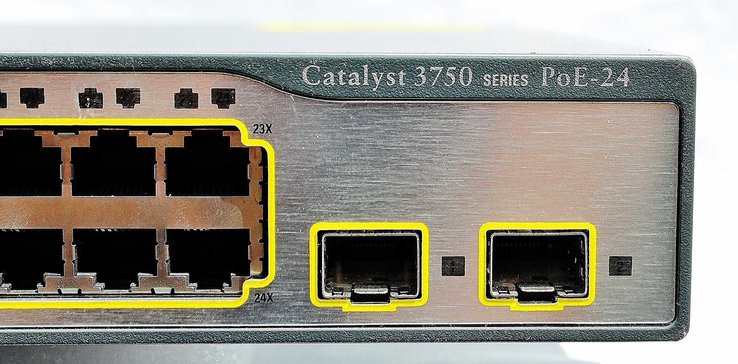 Cisco Catalyst WS-C3750-24PS-S Gigabit Switch Managed cu 2 SFP si POE