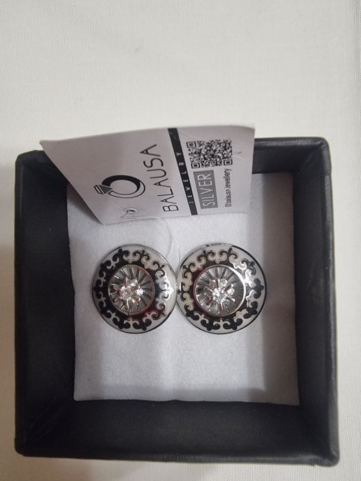 Серебряные серёжки бренда Балауса!