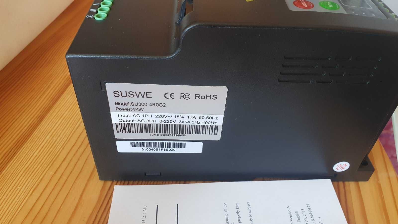 Честотен регулатор ( инвертор ) 4kW;  1x 220V към 3х220V