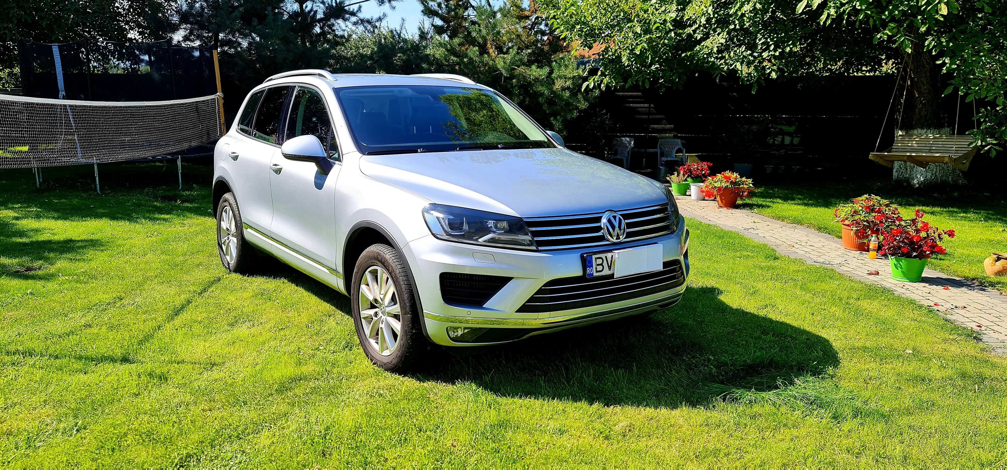 VW Touareg ,Piele, Incalzire Auxiliara, Carlig, Stare foarte buna