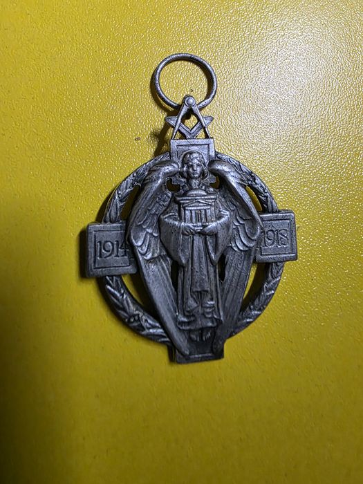 Medalie masonica argint