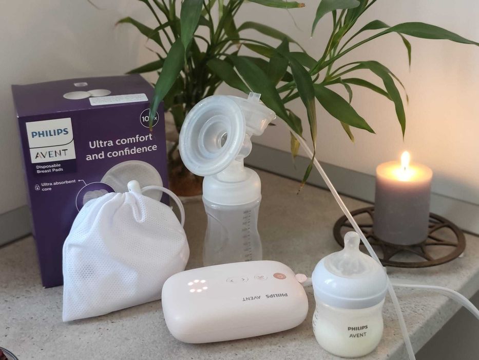 Vând pompă de sân Philips Avent cu garanție + accesorii