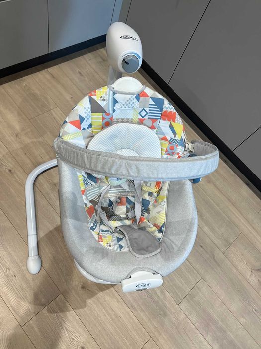 Бебешка люлка Graco - Duet Sway 2 в 1, сива
