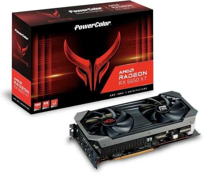 ВИДЕО КАРТА PowerColor Radeon RX 6650 XT Red Devil AMD 8GB GDDR6