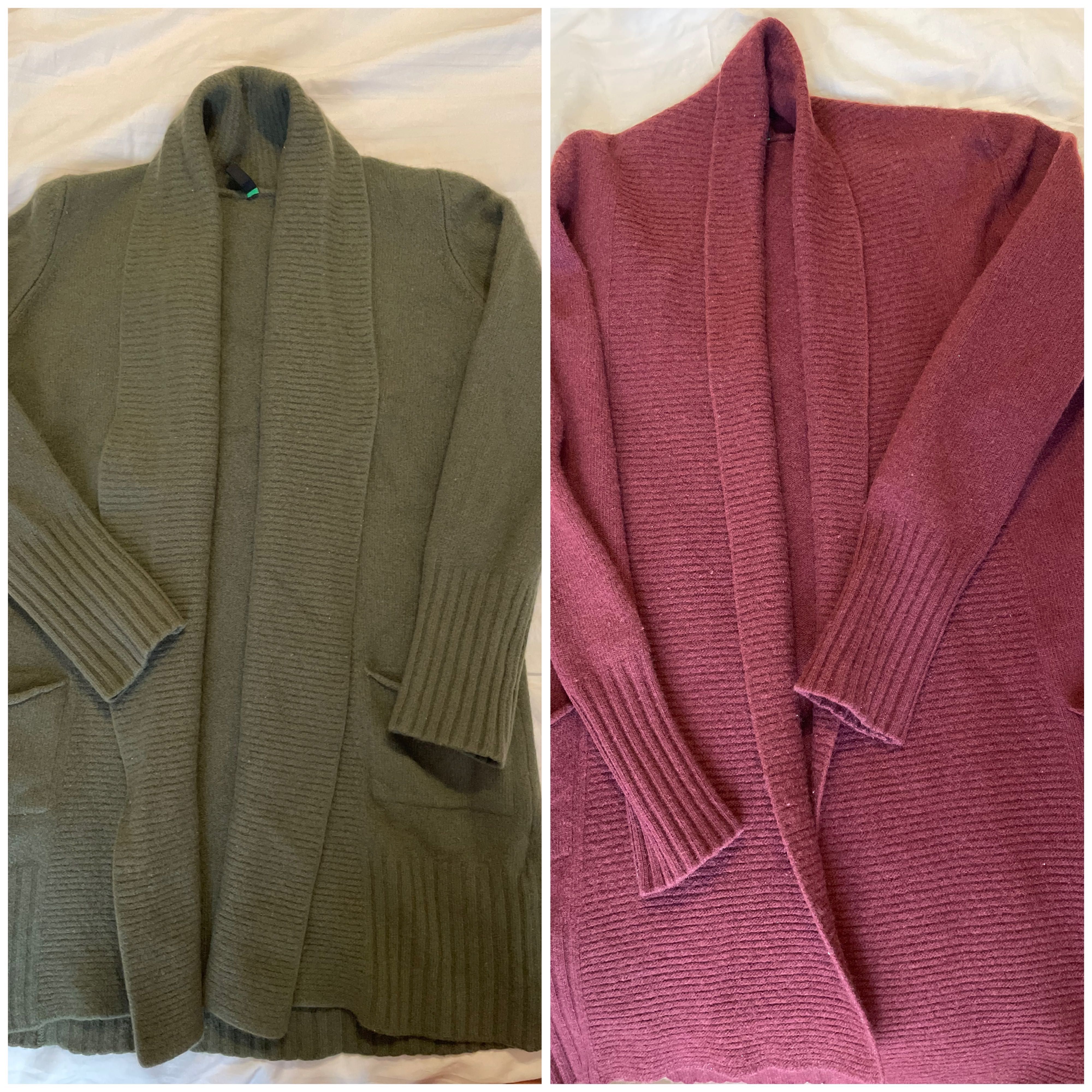2 pulovere/cardigane lana