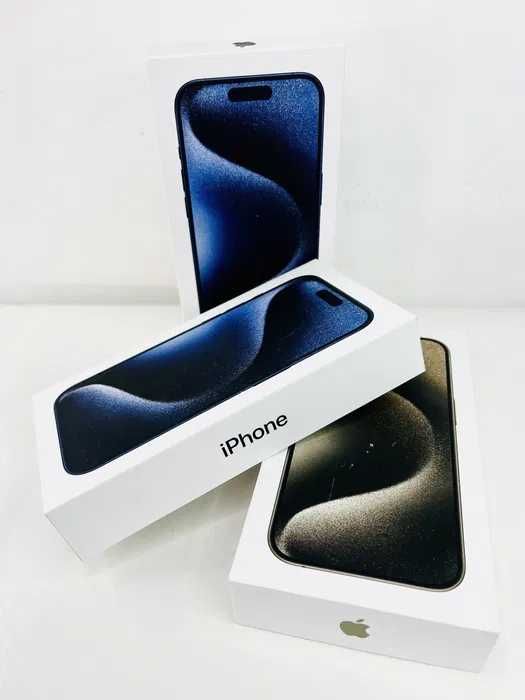 НОВ! Apple iPhone 15 Pro 256GB EU Black / Blue Titanium