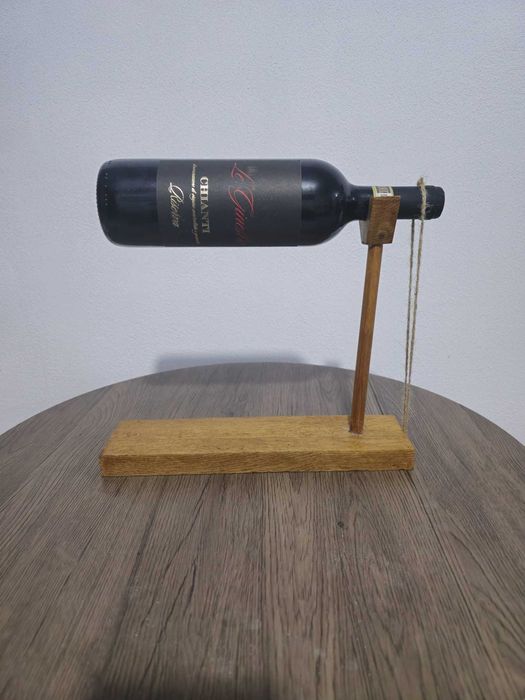 Suport sticla cu vin , lemn(stejar).