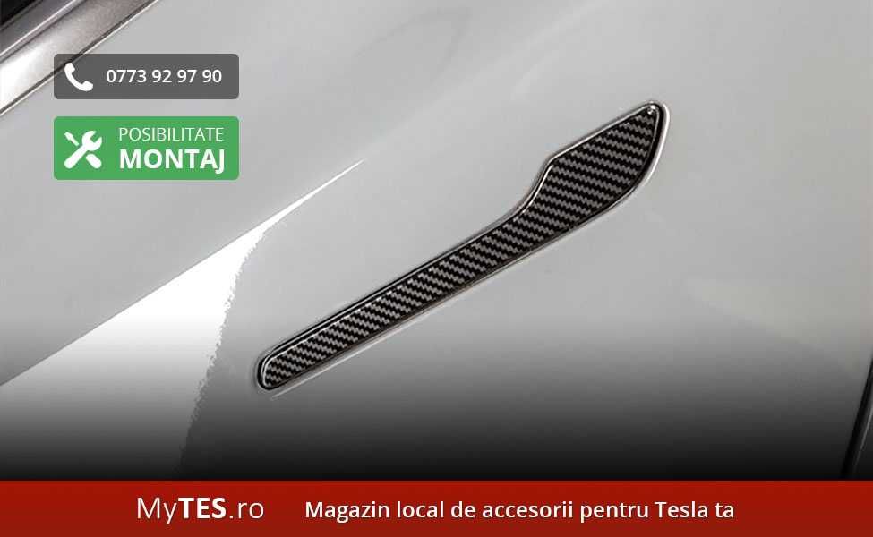 Ornamente textura fibra carbon manere usi - Tesla Model 3 / Y