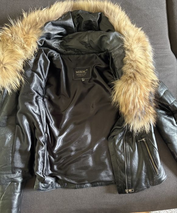 Кожено яке естестествен косъм