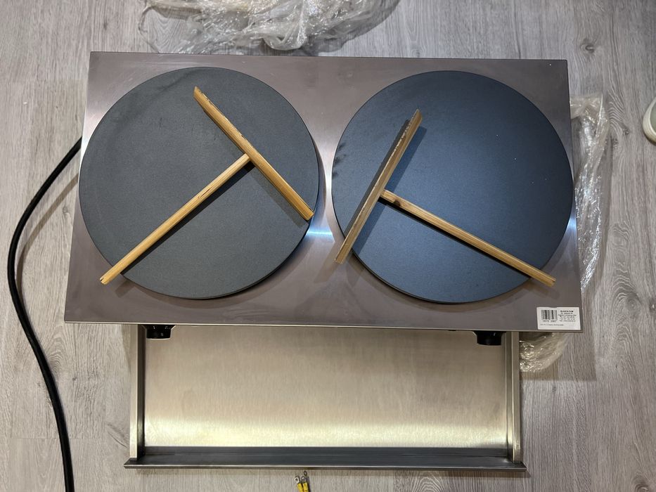 Crepier electric dublu BRAVA profesional