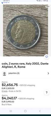 Монета от две евро колекционерска
