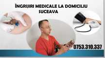 Prestez servicii medicale la domiciliu pacientului.