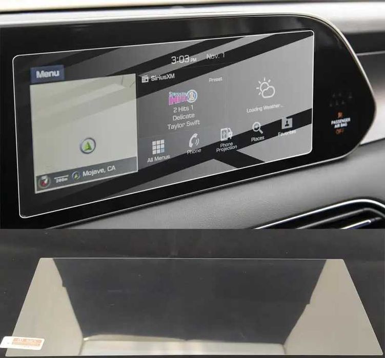 Защитное стекло для экрана ГУ (10,25 дюйма) в Hyundai Palisade