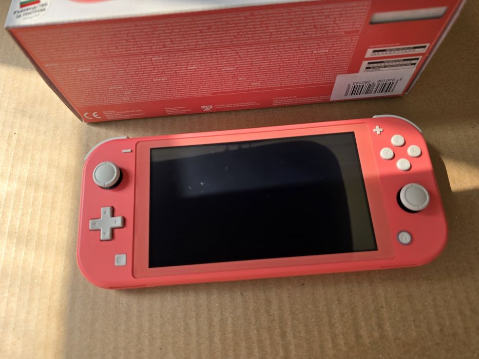 Nintendo Switch Lite Pink+ 128гб карта памет + чип