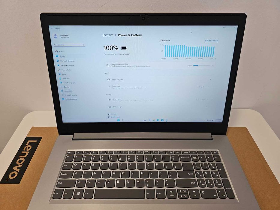 Laptop LENOVO IdeaPad L340 AMD Ryzen 5 17" 16GB RAM SSD 256GB+HDD 2TB