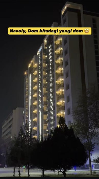 Навои шахар Дом бита Истам курилиш 10 этаж 3 хона + 1 хона