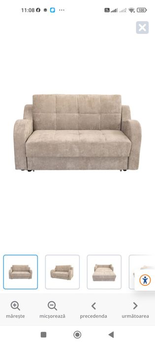 Vând canapea extensibila 160/200