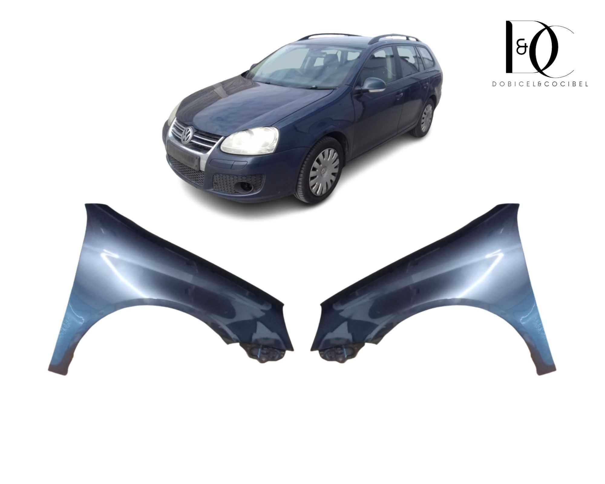 Aripa fata VW Golf 5 Variant Combi Albastru LC5F Blue 2005-2008