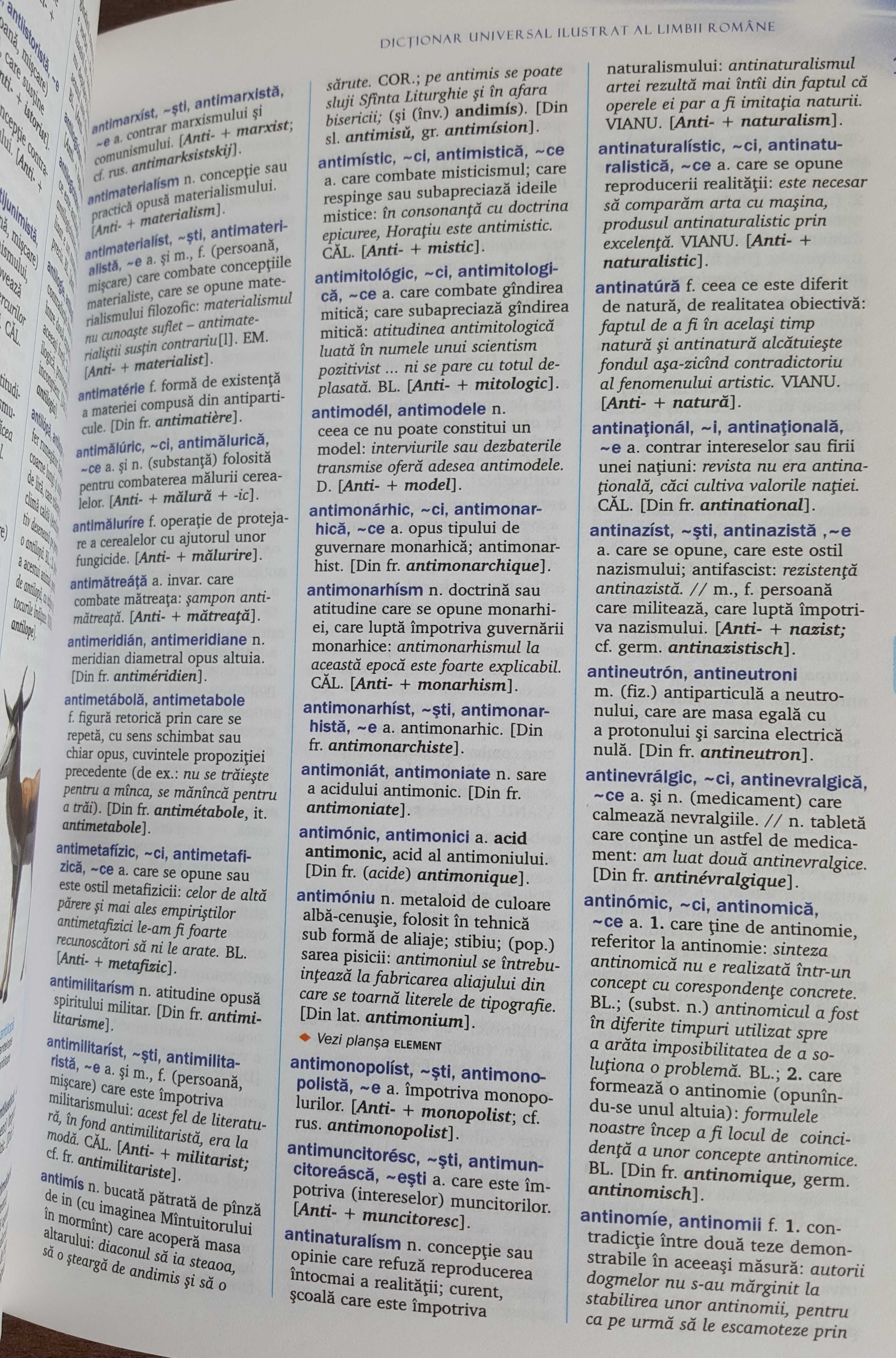 Vand / schimb - Dictionar  ilustrat al limbii romane - vol.1 si 11