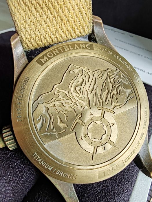 Ceas Montblanc 1858 Bronze Automatic Chronograph Acte-Cutie!