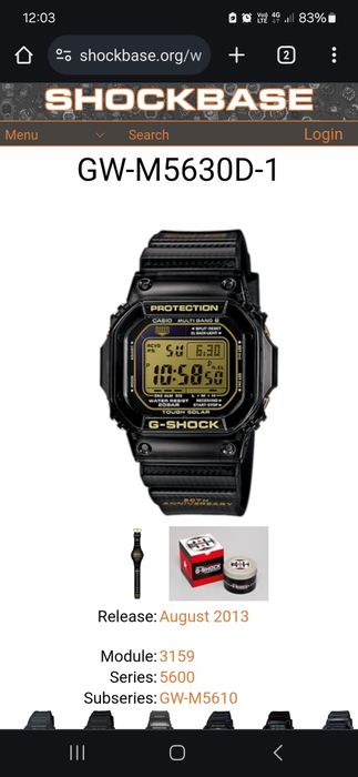 Casio G Shock GW M5630D 30th Anniversary