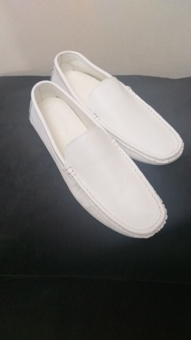 Vand mocasini albi noi 43