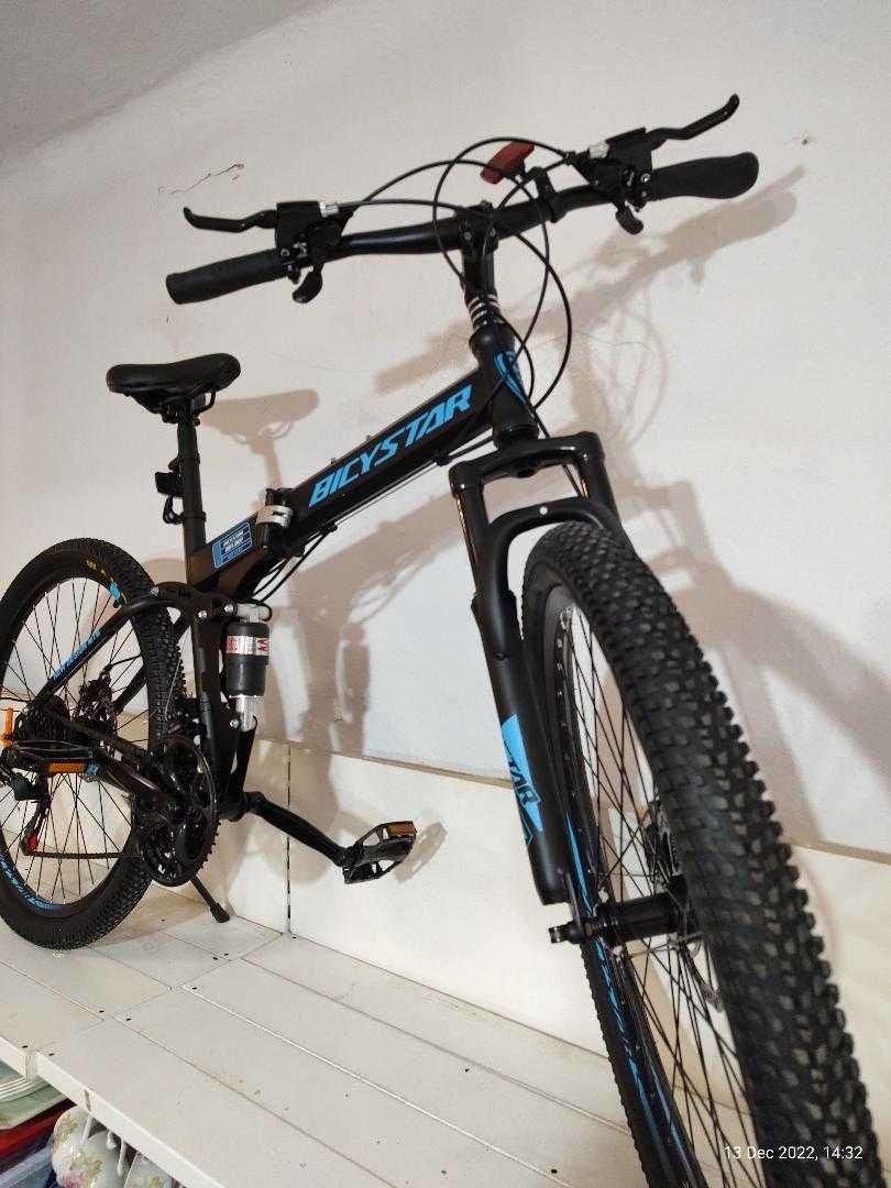 Bicicleta MTB 26"  2023, pliabila, otel usor de inalta rezistenta