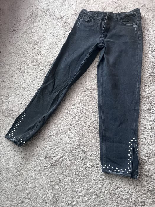 Дамски дънки тъмен деним