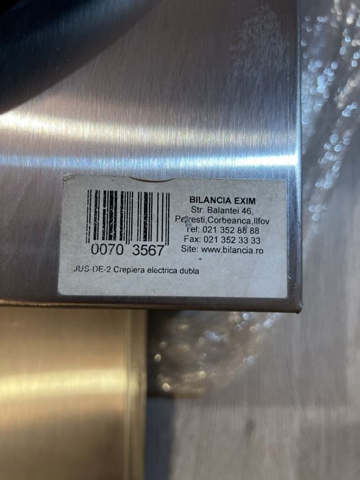 Crepier electric dublu BRAVA profesional