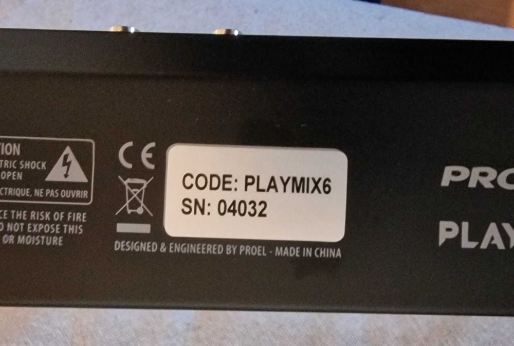 Proel PLAYMIX 6Compact mixer