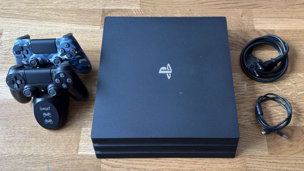 Sony PlayStation 4 Pro 1TB 4K с два контролера ps 4 pro ps 5 slim pro
