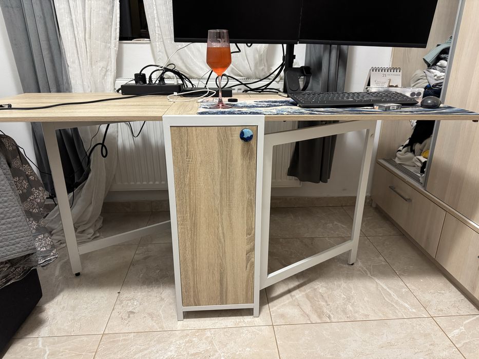 Ansamblu birou multifunctional negociabil