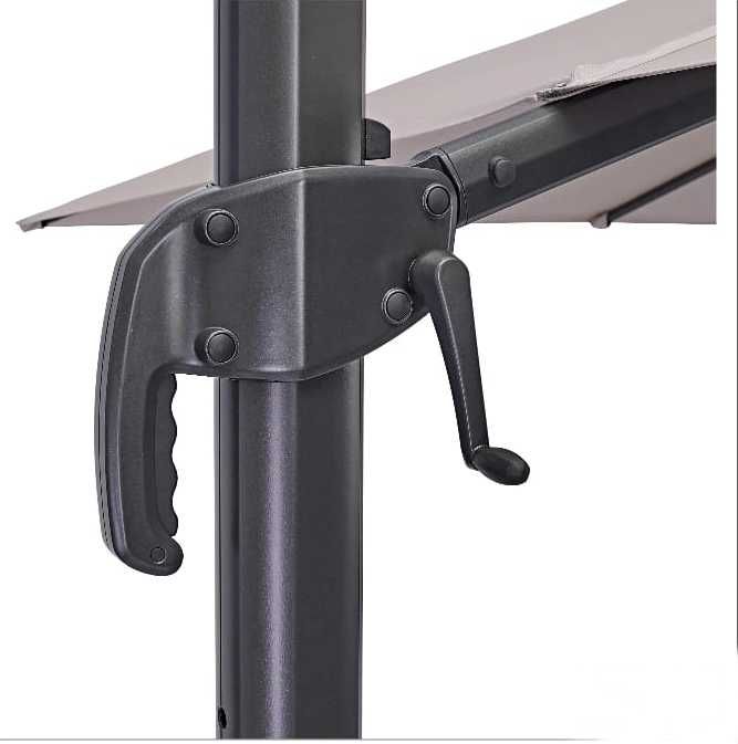 Umbrela terasa Aura 286x286 cm H264 aluminiu culoare crem