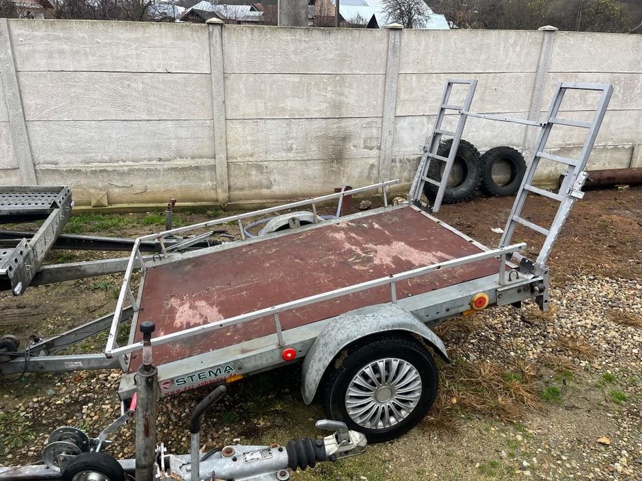 Platforma / remorca auto 750/1800/2000kg cu o axa / doua axe stare per