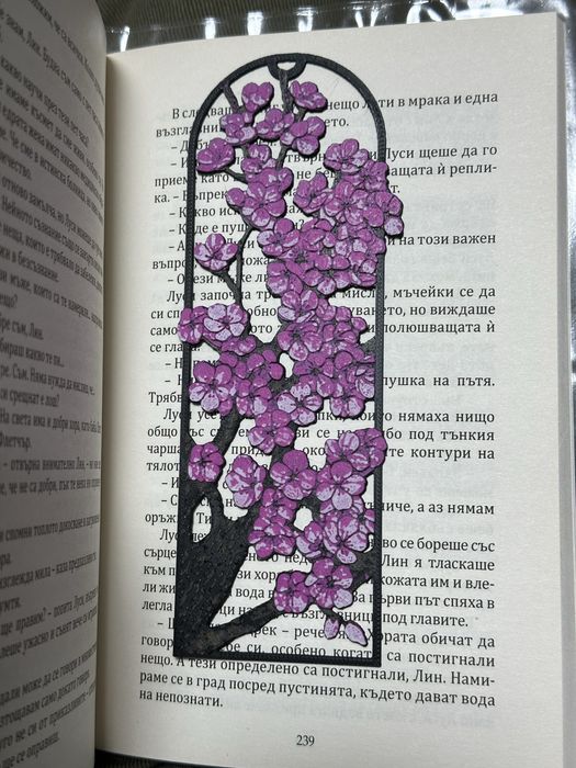 3D Книгоразделител– Цъфтящо клонче от сакура