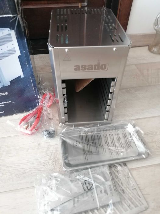 Grătar inox pe gaz Aasado 800 compact