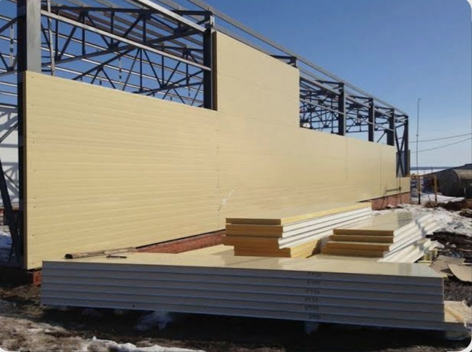 Сэндвич-панель,Sendvich panel.Производство и установка сендвич панелей